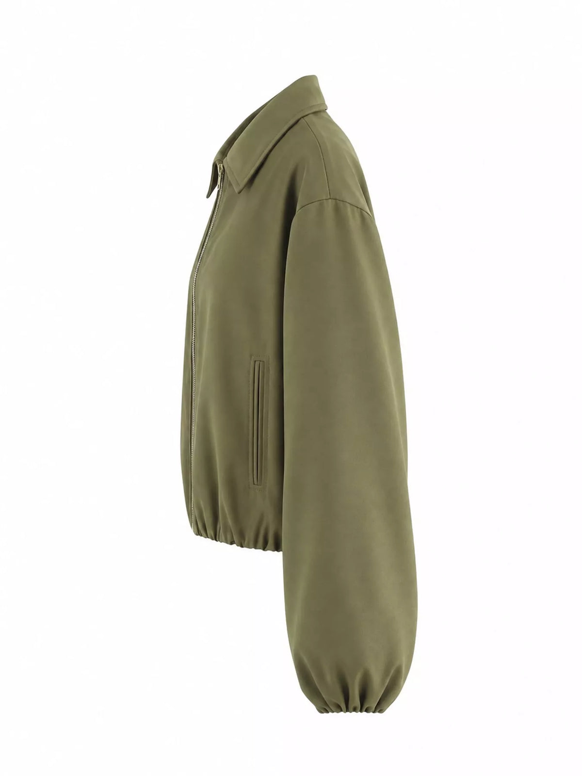 Cropped Zip-Up Jacket