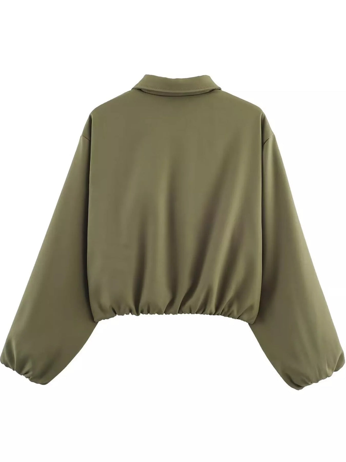 Cropped Zip-Up Jacket